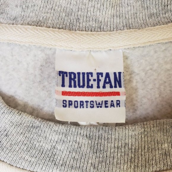 Vintage Crewneck Chicago Bulls Red Gray Sweatshirt Sz XL True Fan Sportswear - Picture 4 of 6